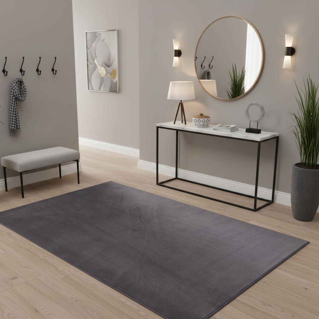 Tapete Liso Super Suave Apollo Cinza Antracite