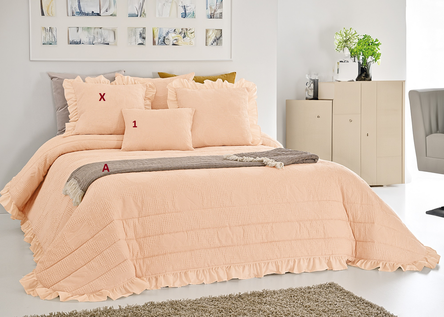 Edredão Quilt Jacquard 100% Algodão Helena (MEDIDAS PERSONALIZADAS)