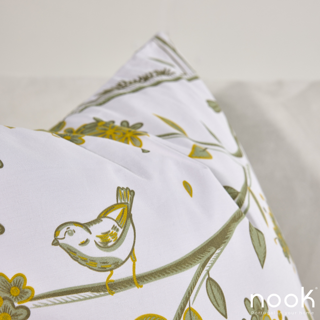 Almofada Jacquard 100% Algodão Percal 50x50 Serenidade