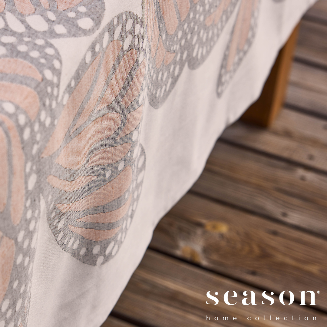 Toalha de Mesa Jacquard Algodão / Linho Wings Allover