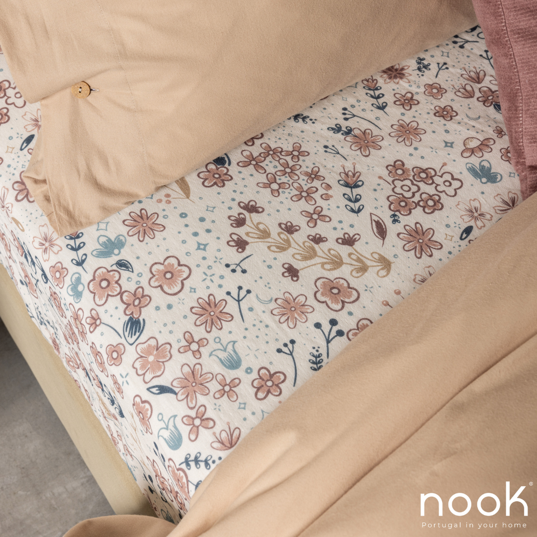 Lençol de Baixo (Individual) Gaze Duplo 100% Algodão Noon