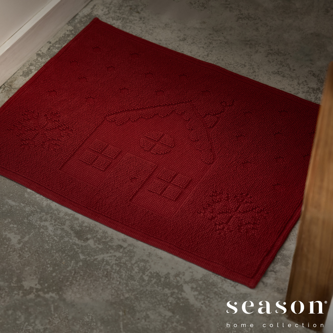 Alfombra acogedora hecha a mano 100 % algodón