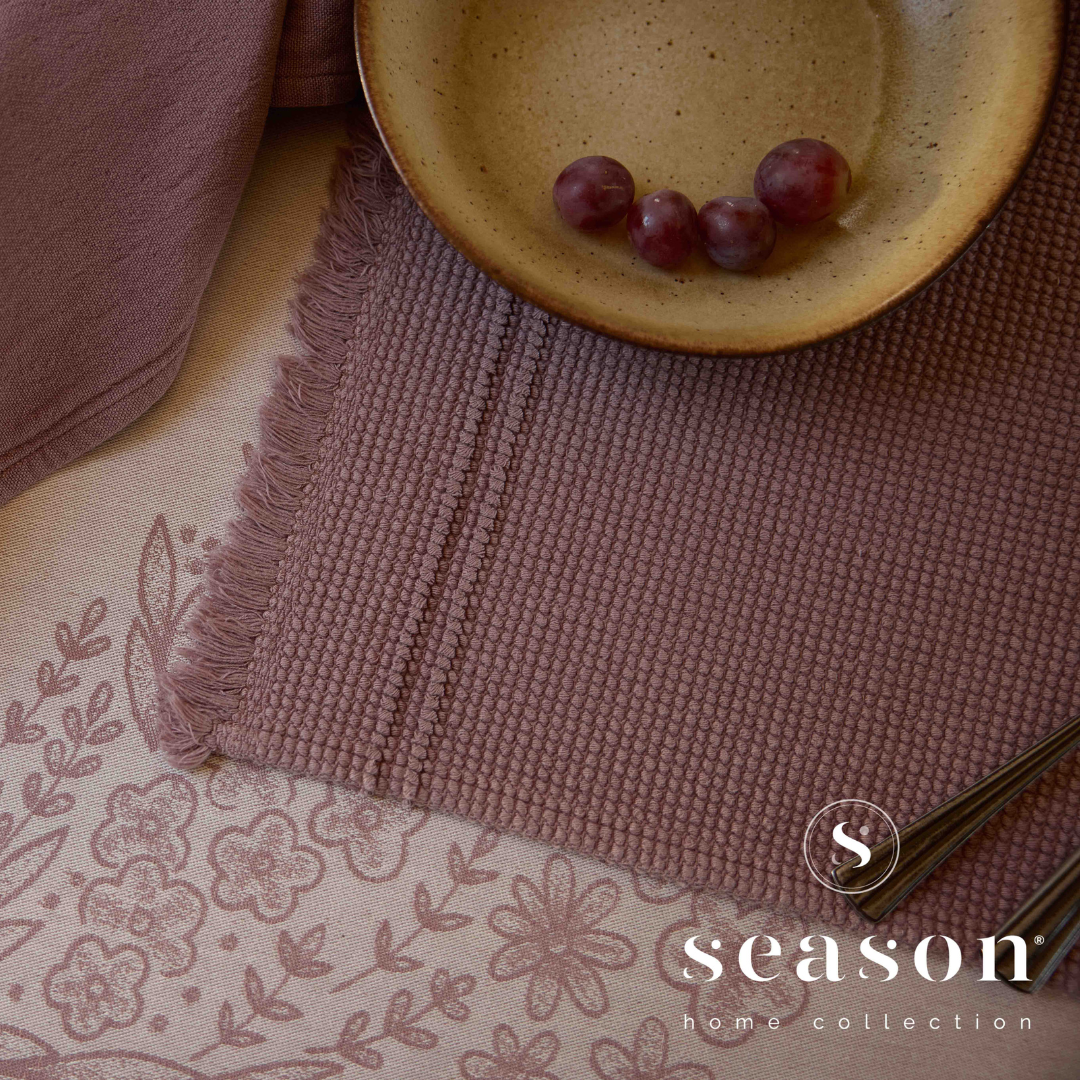 Toalha de Mesa Individual Jacquard 100% Algodão Biotic