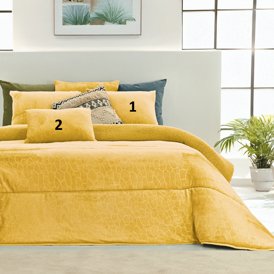 Edredão Veludo Com Pelo Borrego Karma II