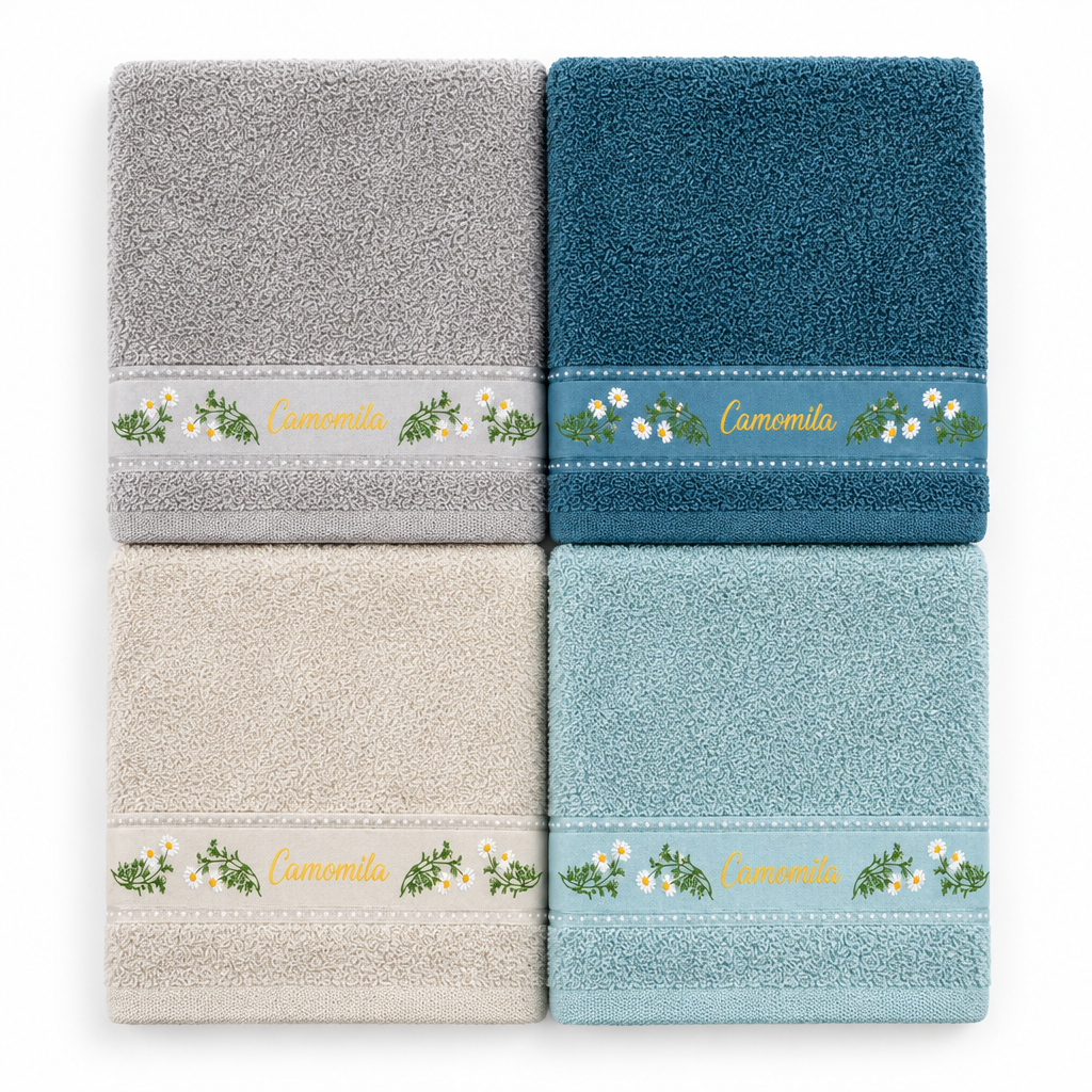 Pack Panos de Cozinha em Felpo Jacquard Camomila