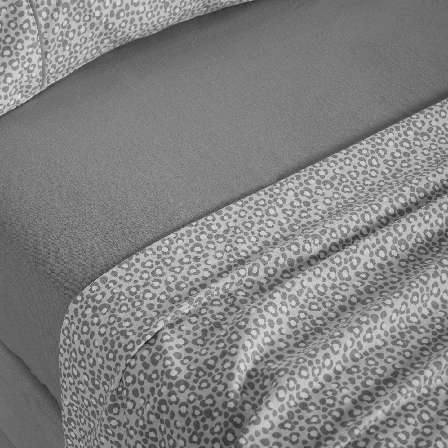 Jogo Lençóis Cama Estampado Flanela 100% Algodão Pardo