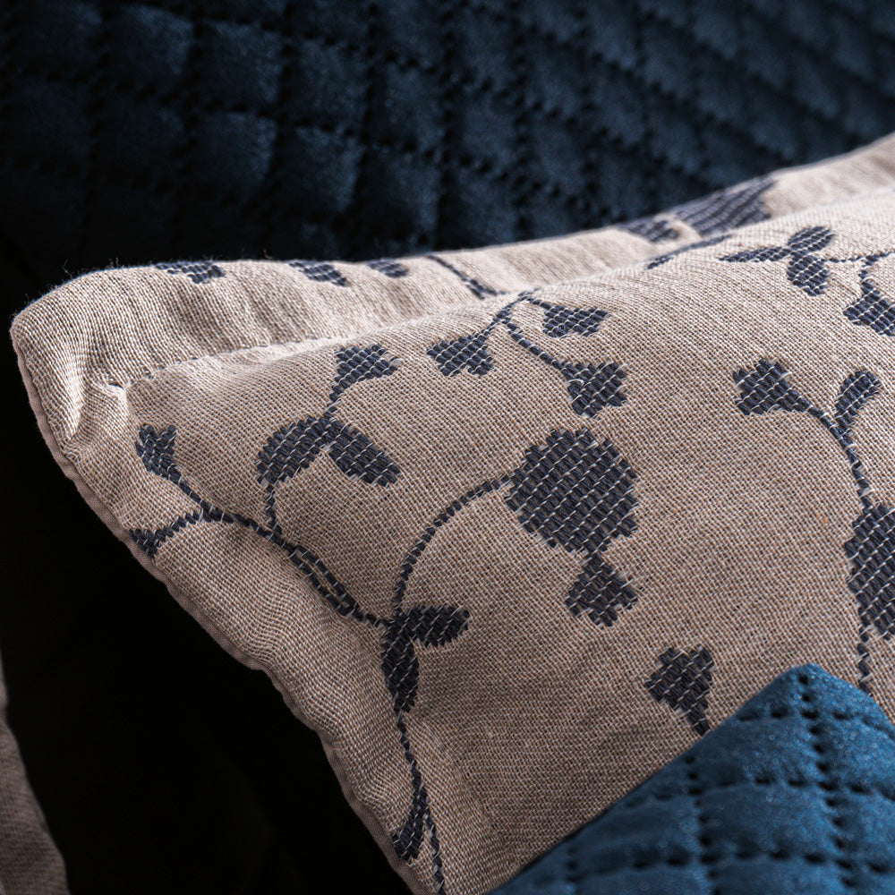 Edredão Conforter Jacquard Sakura Azul