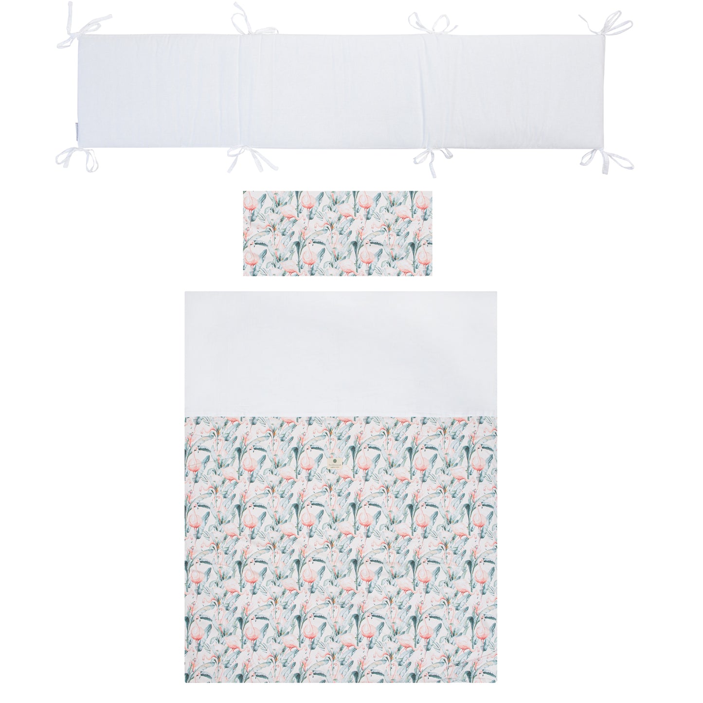 Edredão + Protetor + Fronha Bimbi Casual Flamingo