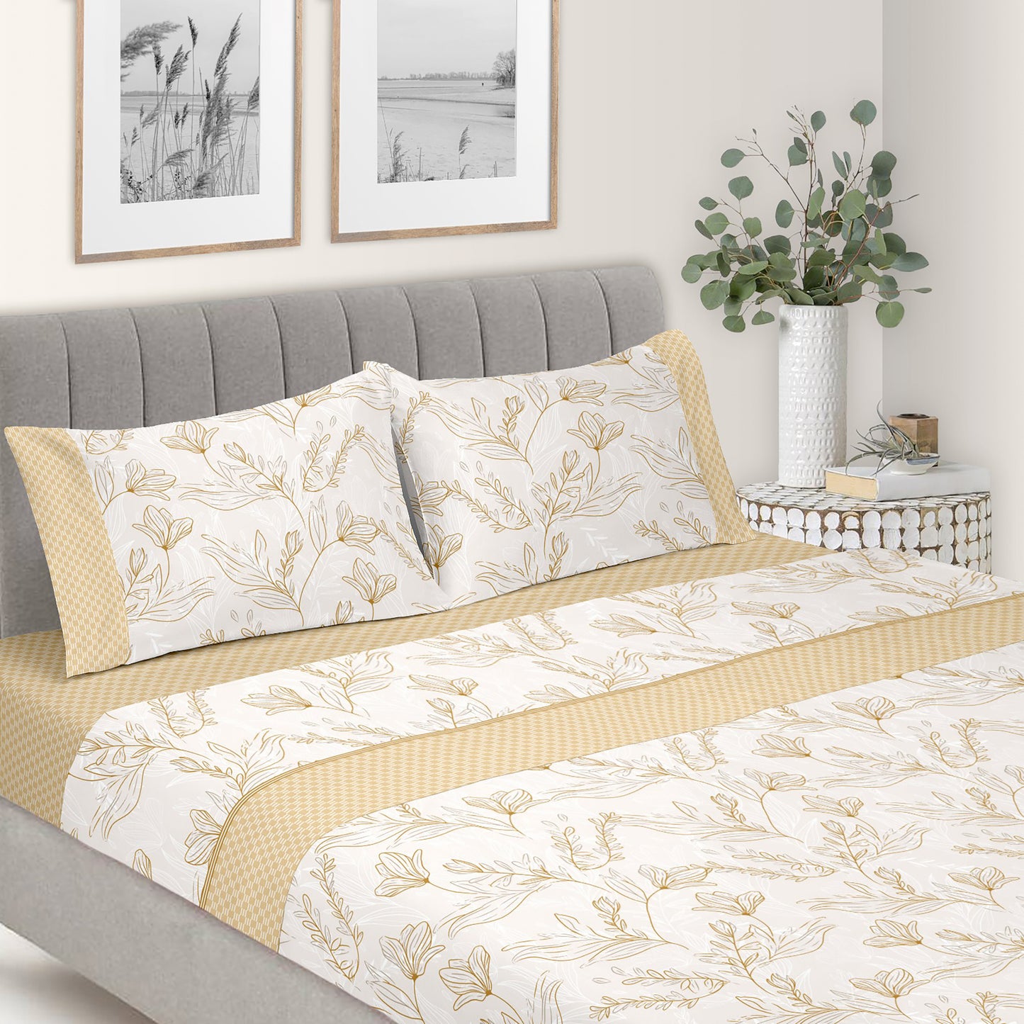 Jogo Lençóis Cama Flanela 100% Algodão Folha