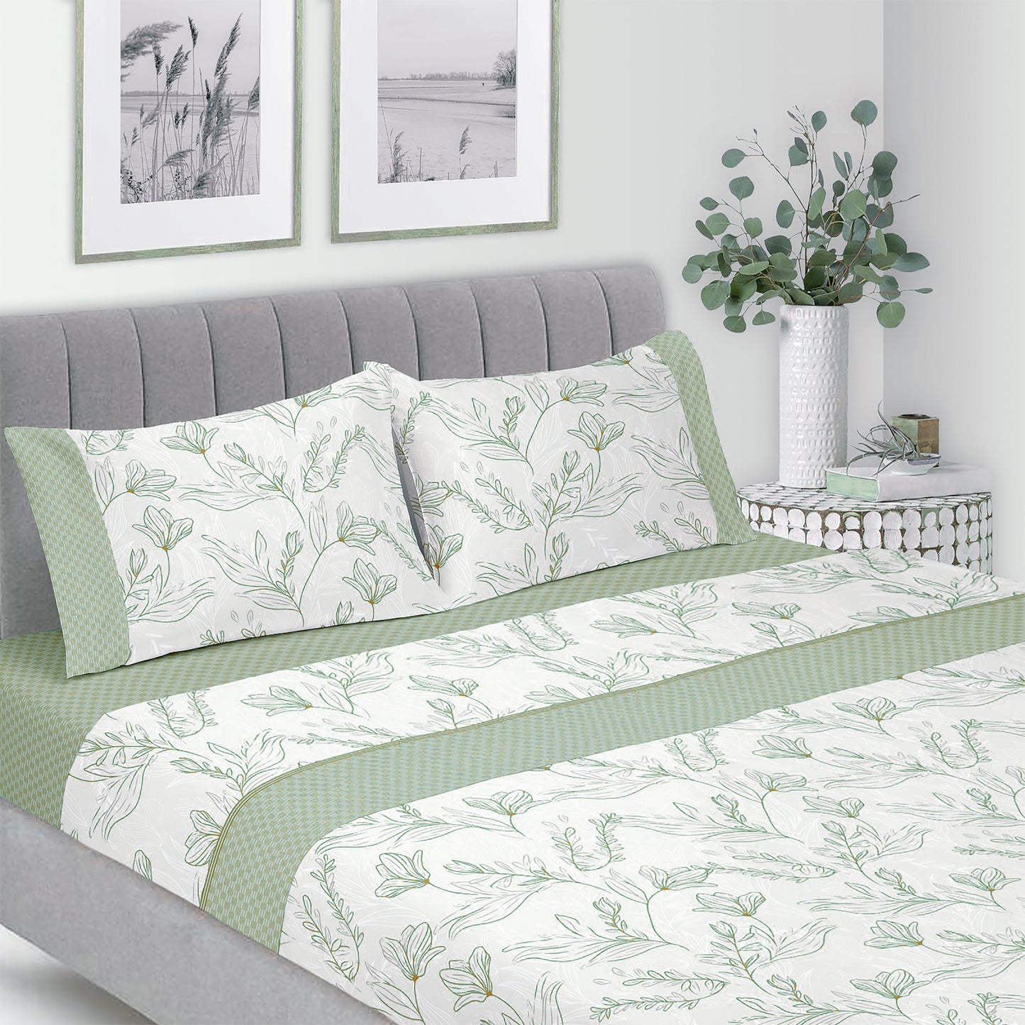 Jogo Lençóis Cama Flanela 100% Algodão Folha