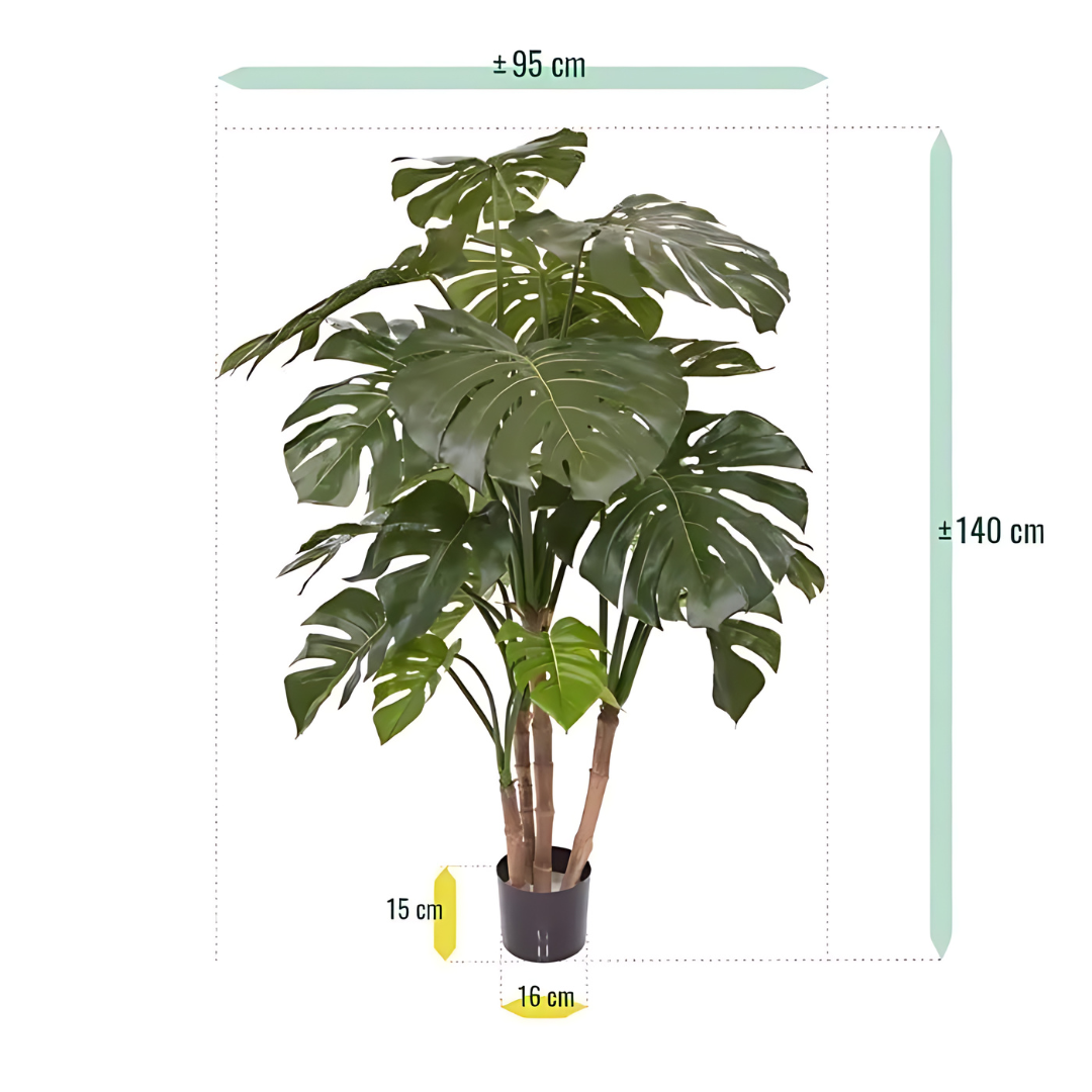 Árvore Artificial Monstera Deluxe 140 Cm