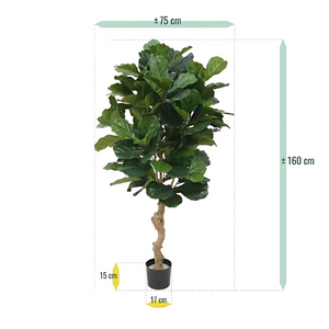 Planta Artificial Ficus Lyrata Deluxe 155 Cm