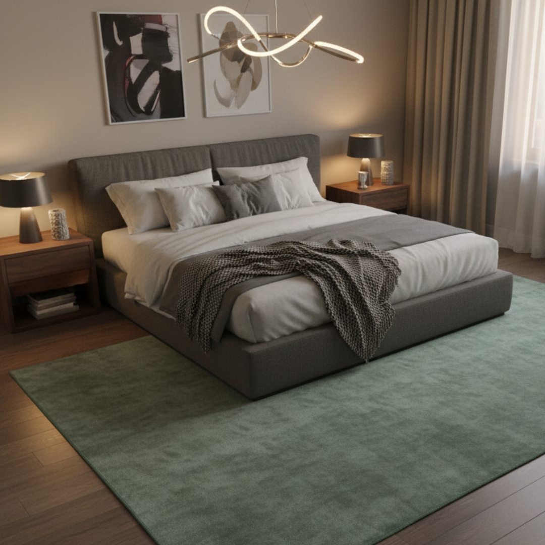 Tapete Liso Super Suave Apollo Verde