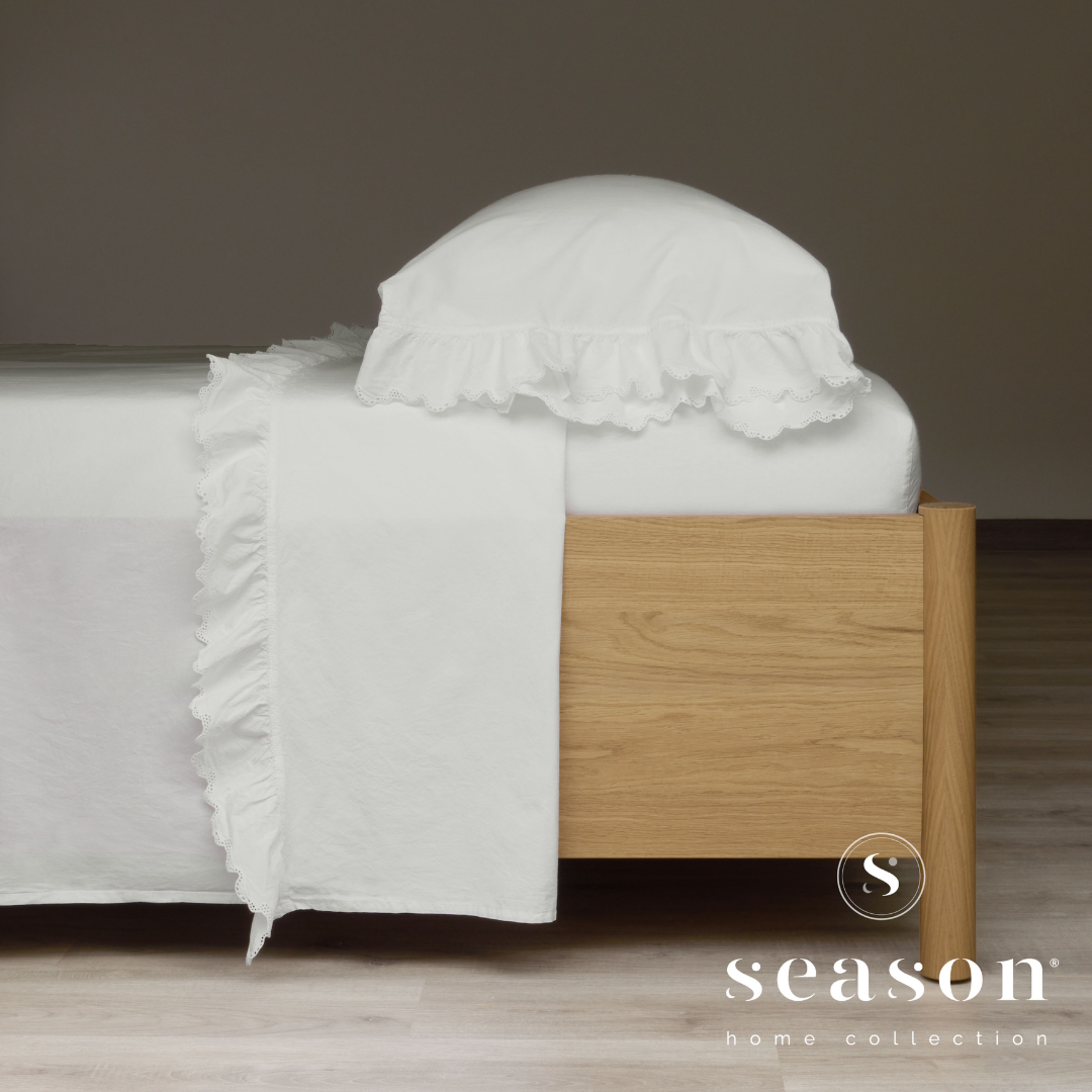 Jogo Lençóis Cama 100% Algodão Percal 200 Fios Hush Branco