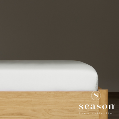 Jogo Lençóis Cama 100% Algodão Percal 200 Fios Hush Branco