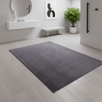 Tapete Liso Super Suave Apollo Cinza Antracite