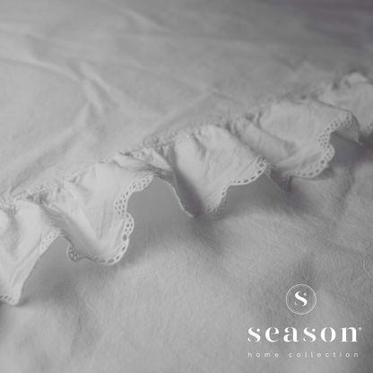 Jogo Lençóis Cama 100% Algodão Percal 200 Fios Hush Branco