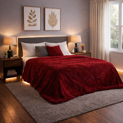 Conforter / Edredão Pelo Borrego Duplo Pepper