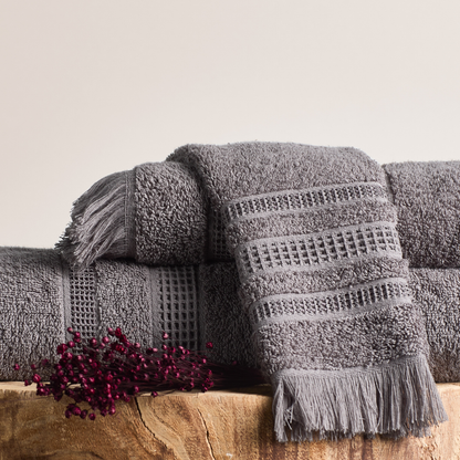 Conjunto Banho 3 Pçs 420 Grs Oryon Cinza