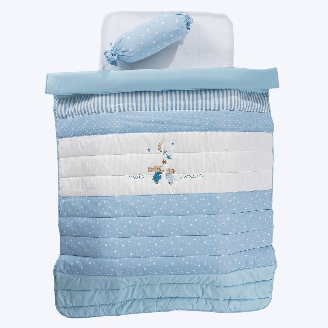 Edredón + protector + funda de almohada Bimbi Casual Zebra