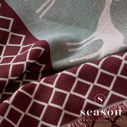 Manta 100% Algodão Bci 130 x 170 Winter Spirit Vermelho