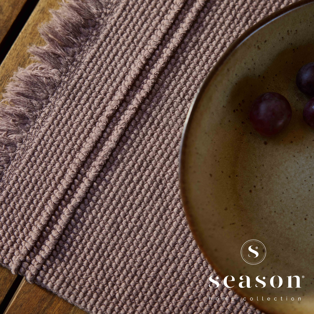 Toalha de Mesa Individual Jacquard 100% Algodão Biotic