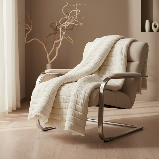 Manta / Cobre Pés 100% Algodão 140x200 Coyuchi