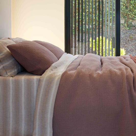 Colcha Jacquard 100% Algodão Bci Perfect Rosa Terra