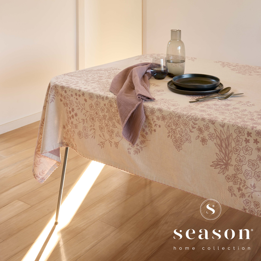 Toalha de Mesa Dupla Face Ecossistema Rosa