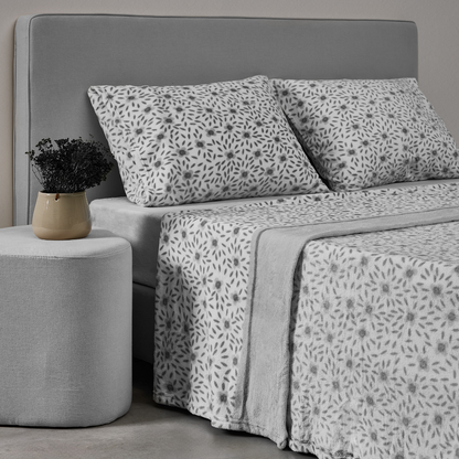 Juego de sábanas con estampado de flores CORALINA