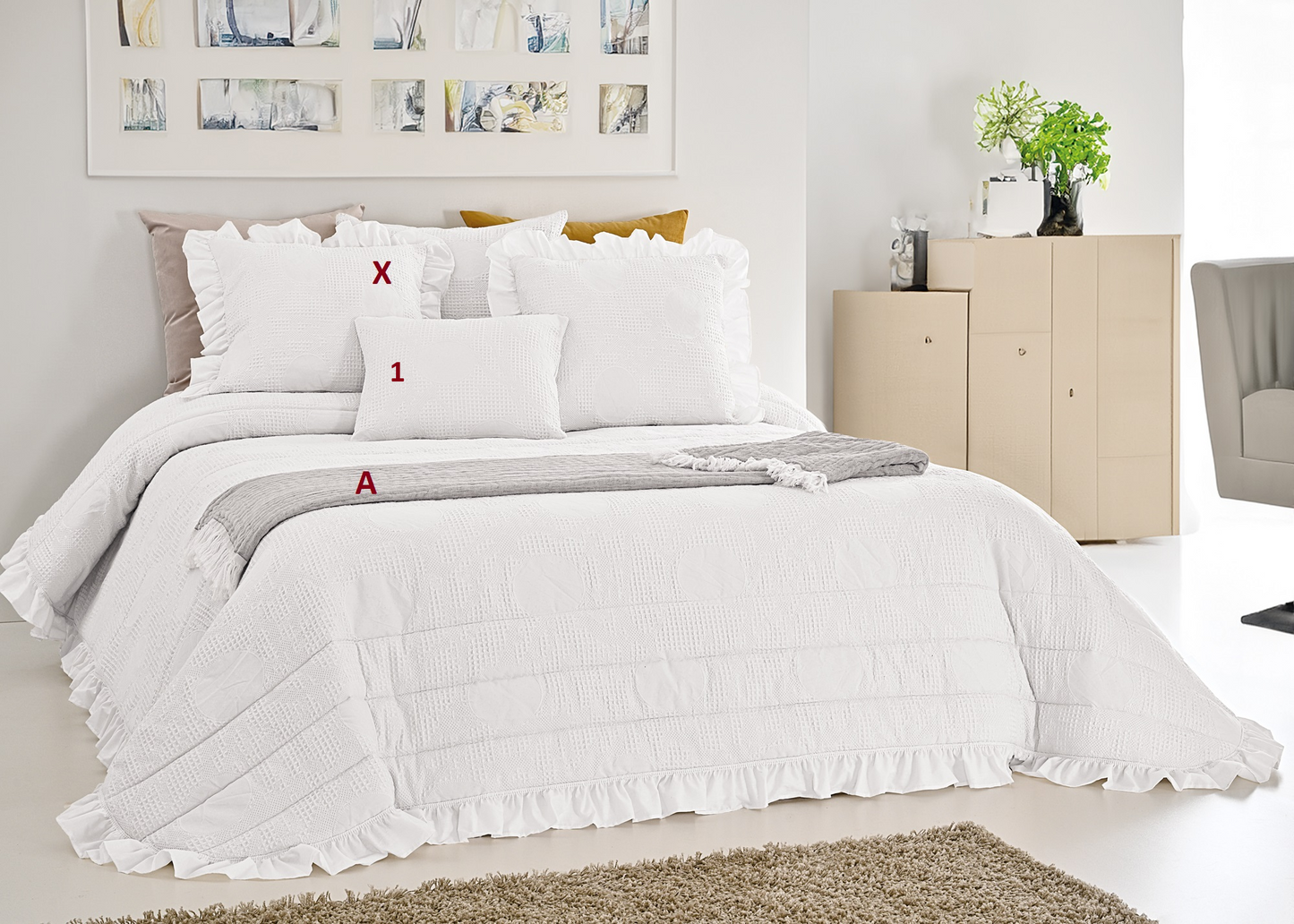 Edredão Quilt Jacquard 100% Algodão Helena (MEDIDAS PERSONALIZADAS)