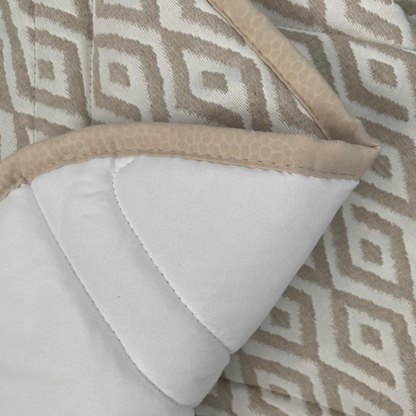Edredón egipcio Jacquard (Cama INDIVIDUAL) 200x260 Beige