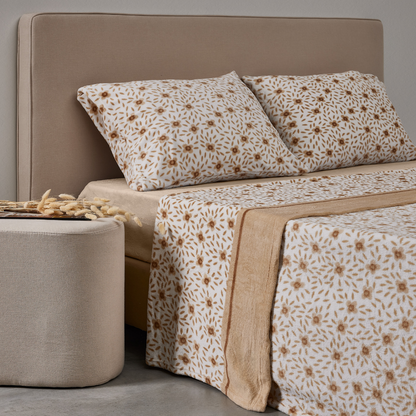 Juego de sábanas con estampado de flores CORALINA