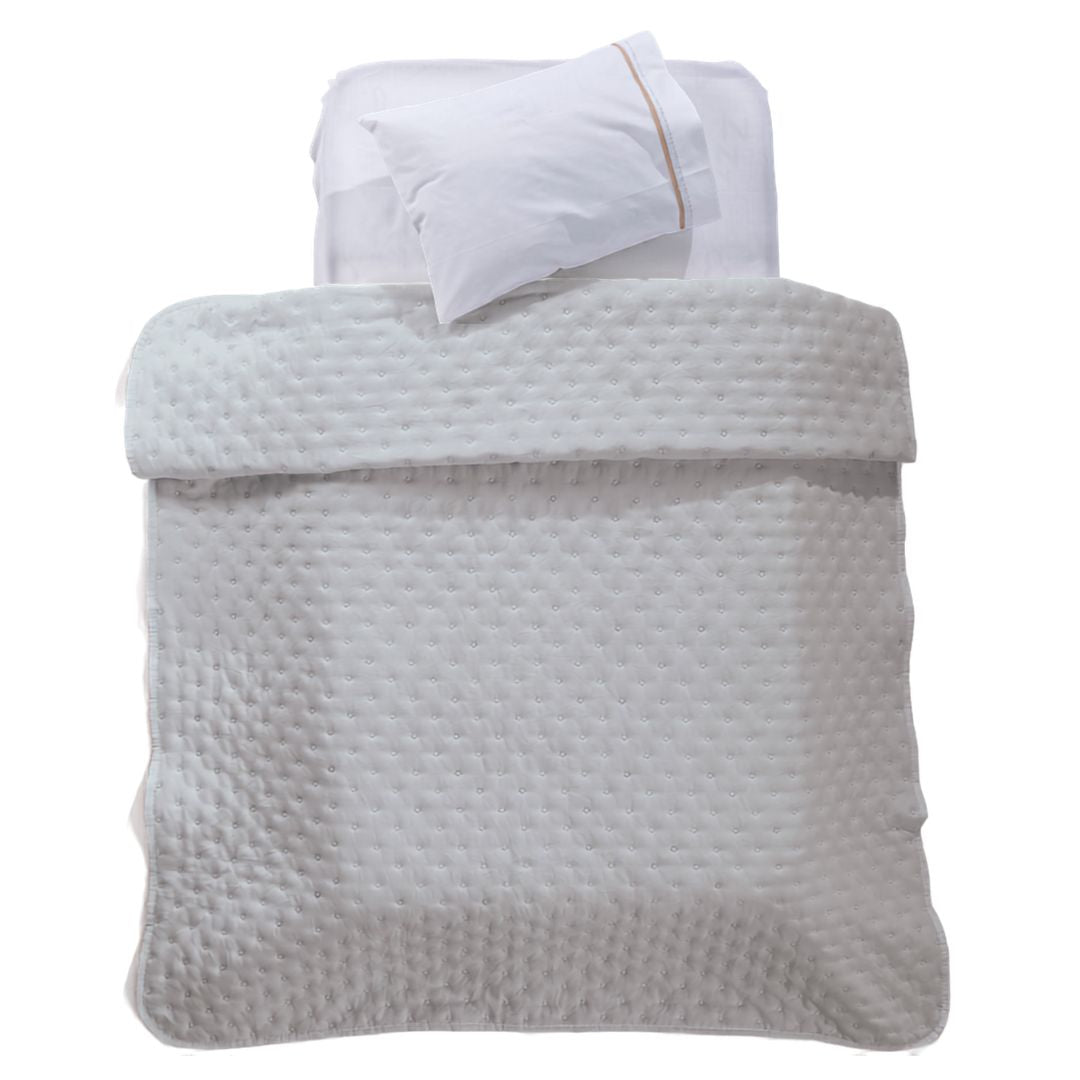 Conjunto Bouty de Bebé + Resguardo Alany Cinza Claro