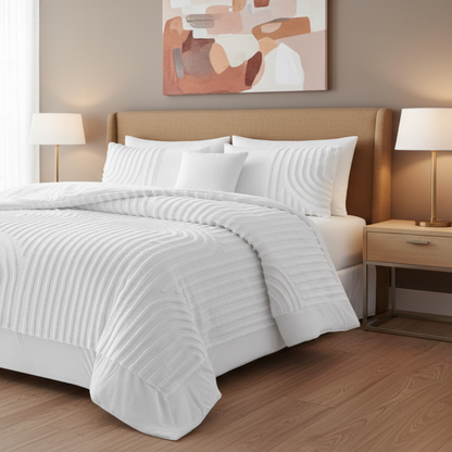 Edredão Coralina Dupla Jacquard Encanto Branco