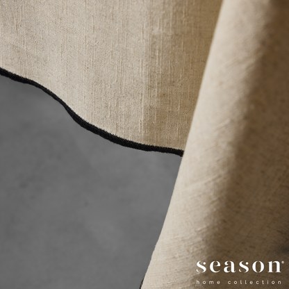 Toalha de Mesa Algodão/Linho Latte Rolinho