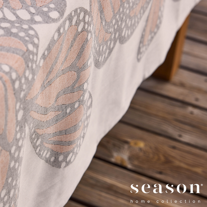 Toalha de Mesa Jacquard Algodão / Linho Wings Allover