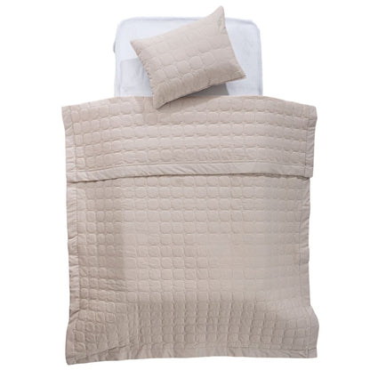 Conjunto Edredão + Resguardo + Almofada Pirry Bege