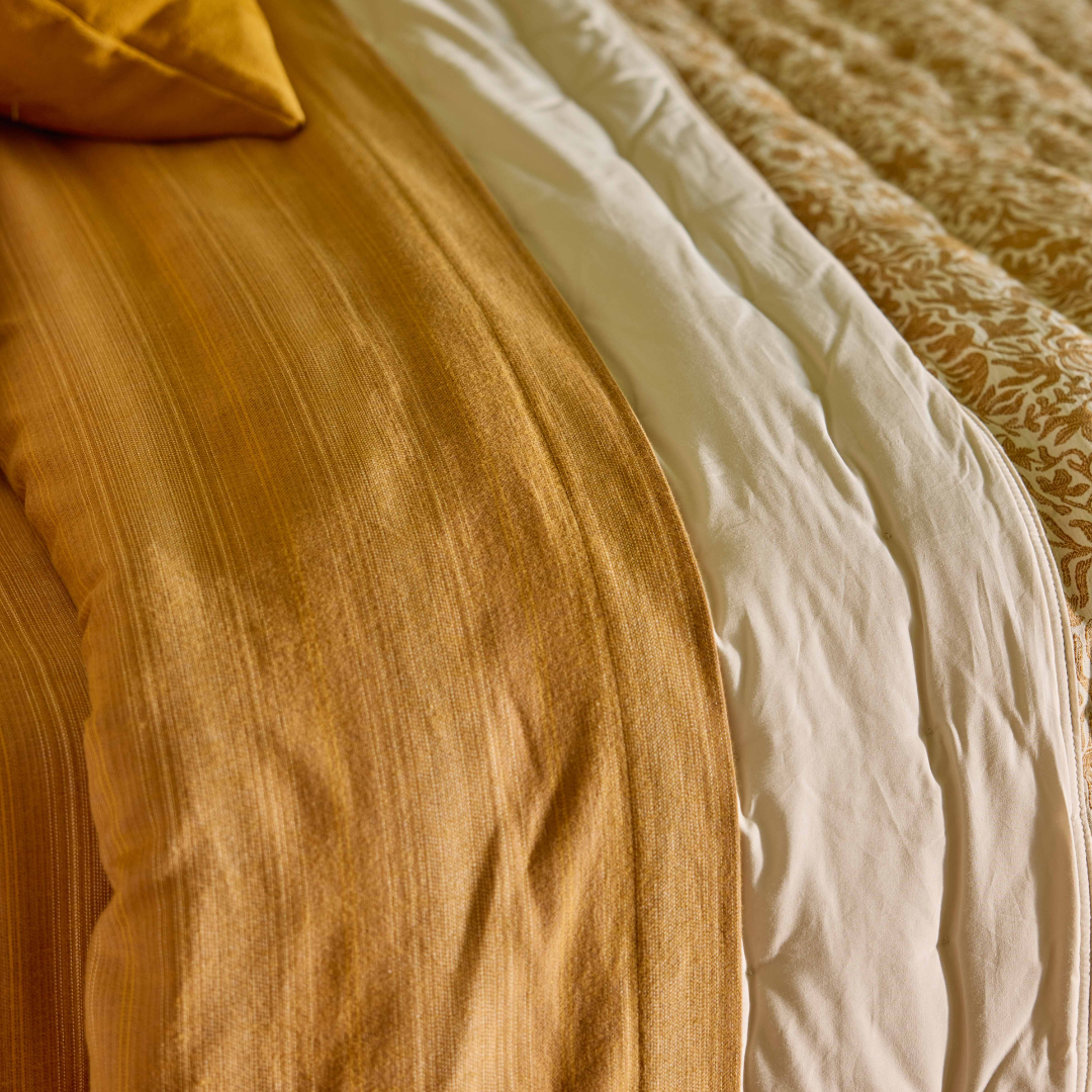 Edredão Quilt Dupla Face Linho / Algodão Inspira