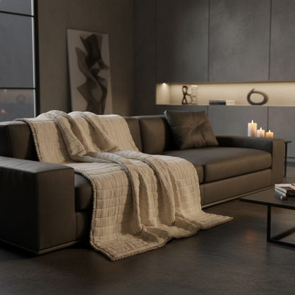 Manta / Cobre Pés 100% Algodão 140x200 Coyuchi