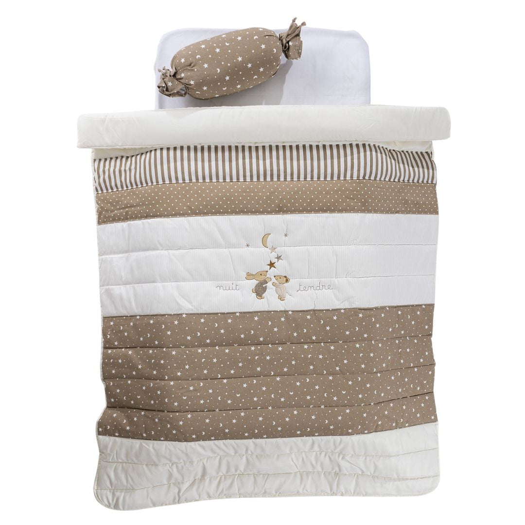 Edredón + protector + funda de almohada Bimbi Casual Zebra