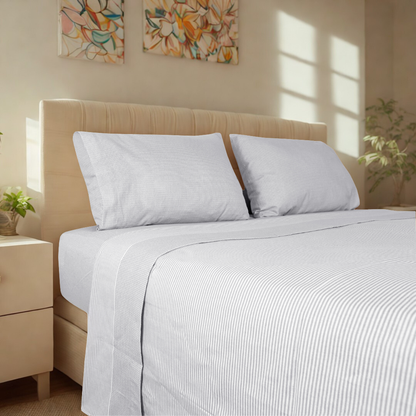 Jogo Lençóis Cama Flanela 100% Algodão Londres