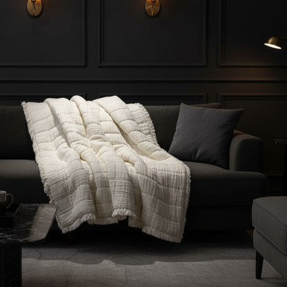 Manta / Cobre Pés 100% Algodão 140x200 Coyuchi