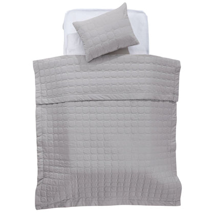 Conjunto Edredão + Resguardo + Almofada Pirry Cinza
