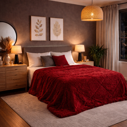 Conforter / Edredão Pelo Borrego Duplo Pepper