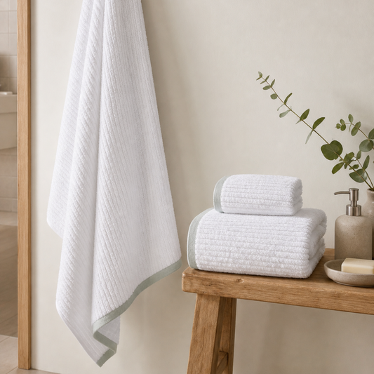 Conjunto Banho 3 Pçs 500 Grs Stripe Amarelo Verde