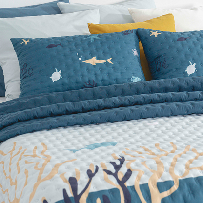 Edredão Quilt Digital Oceano