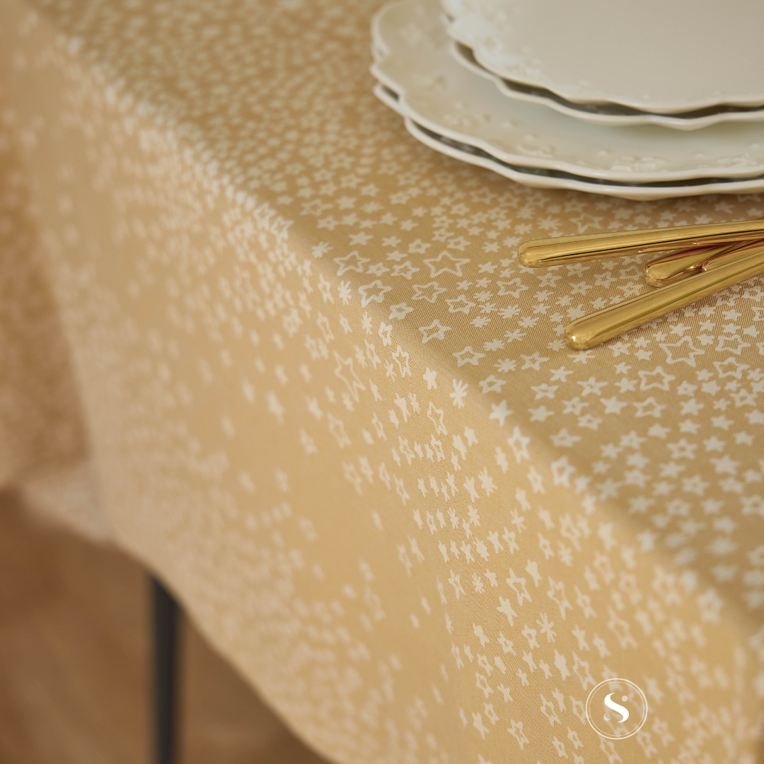 Toalha de Mesa Jacquard 100% Algodão Constellation