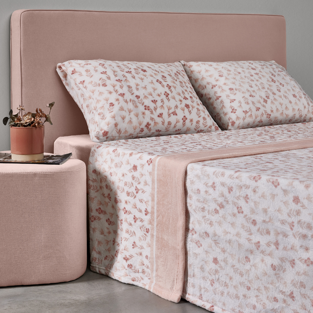 Jogo Lençóis Cama Estampado SEDALINA Florzinha