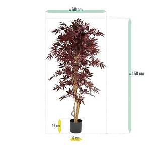 Árvore Artificial Acer Borgonha 145 Cm